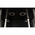 Шкаф 19" телекоммуникационный настенный, 9U 501x600х600 мм, дверь стекло, черный